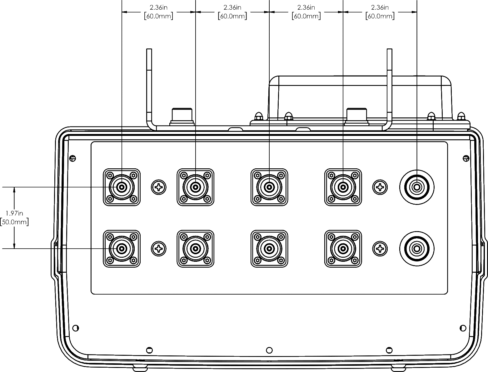 PI OPA65ROH5A Connector Spacing